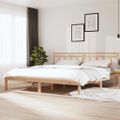 vidaXL Posteľný rám 180x200 cm Super King masívne drevo