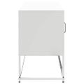 vidaXL TV skrinka biela 100,5x39x60,5 cm oceľ