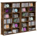 vidaXL CD Skrinka 2 ks Dymový dub 60 x 17 x 92 cm Kompozitné drevo