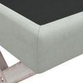 vidaXL Úložná taburetka bledosivá 110x45x49 cm zamat
