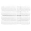 vidaXL Prémiové uteráky SOLUND 4 ks biele 100x200 cm 600 g/m2