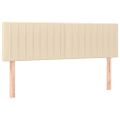 vidaXL Boxspring posteľ s matracom krémový 140x190 cm látka