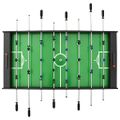 vidaXL Skladací stolný futbal čierny 121x61x80 cm