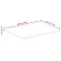 vidaXL Stolová doska živá hrana 100x80x2,5 cm masívne mango