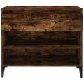 vidaXL Botník dymový dub 70x36x60 cm spracované drevo
