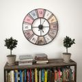 vidaXL Vintage nástenné hodiny s pohonom Quartz 60 cm XXL