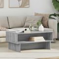 vidaXL Konferenčný stolík Sivý Sonoma 80 x 46 x 35 cm Kompozitné drevo