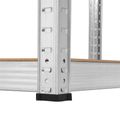 Kovový úložný regál Atos RB-1251 180x90x40 cm strieborný
