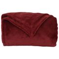 vidaXL Prikrývky na hodenie 6 ks Bordeaux červená 150 x 200 cm 4.68 kg