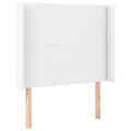 vidaXL Boxspring posteľ s matracom a LED biela 90x200 cm umelá koža