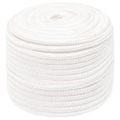 vidaXL Lodné lano biele 14 mm 250 m polypropylén
