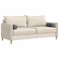 vidaXL Podložkové vankúše 2 pcs Tmavo šedá Ø 15 x 40 cm