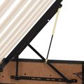 vidaXL Otomanový posteľný rám s úložiskom Čierna 160 x 200 cm Zamat