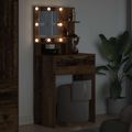 vidaXL Toaletné stolíky do spálne Staré drevo 80 x 39,6 x 135 cm