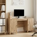 vidaXL Stôl Dub artisan 142,5 x 50 x 75 cm Kompozitné drevo
