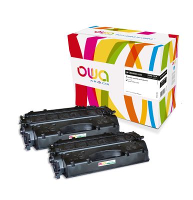 OWA Armor sada kompatibilná s HP CE505XD, 2x6500st, čierna/black