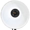 vidaXL Stolová lampa 25 W šmuhovaná modrá 17x17x50 cm E27