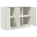 vidaXL Komoda biela 99x39x73 cm oceľ