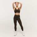 Dámske legíny Limitless s vysokým pásom Espresso - GymBeam, veľkosť XL