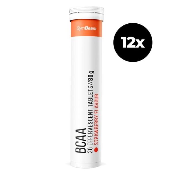 Šumivé BCAA - GymBeam, 12 x 20 tab