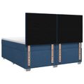 vidaXL Posteľ boxspring s matracom Modrá 200 x 200 cm Látka