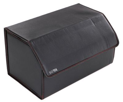 Organizér do kufru auta CAR COMPACT LEATHER L, 2 přihrádky, skládací, s víkem SIXTOL