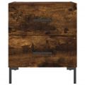vidaXL Nočné stolíky 2 ks dymový dub 40x35x47,5 cm kompozitné drevo