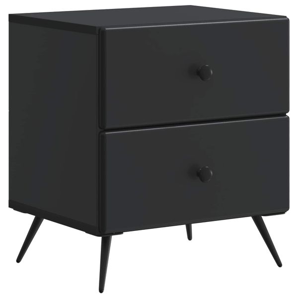 vidaXL Nočný stolík Čierna 43 x 34,5 x 47,5 cm Kompozitné drevo