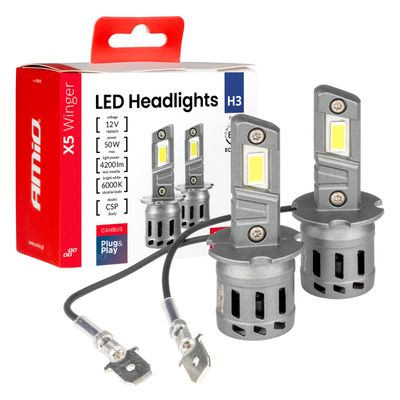 LED žiarovky X5-series WINGER H3 6000K max 30W AMIO-03944