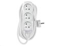 Prodlužovací kabel EMOS P0317R / 7 m / 3 zásuvky / biely / PVC / 1,5 mm2