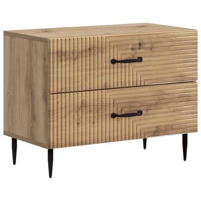 vidaXL Nočný stolík Dub artisan 62 x 34,5 x 47,5 cm Kompozitné drevo