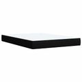 vidaXL Ottoman posteľ s matracom a LED Čierna 140 x 190 cm Látka