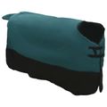 vidaXL Plášť pre kone Tmavozelená a čierna 125 cm Polyester