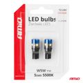 LED žiarovky CANBUS T10 W5W 5SMD 3030 White 12V/24V AMiO-04240