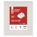 Skrutková svorkovnica 12× 6–10 mm2, 450 V, biela, 10 ks
