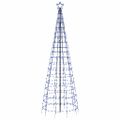 vidaXL LED vianočný stromček s hrotmi 570 LED modré 300 cm