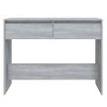 vidaXL Konzolový stolík, sivá sonoma 100x35x76,5 cm, kompozitné drevo