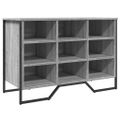 vidaXL Botník sivý dub sonoma 90x38x61,5 cm kompozitné drevo