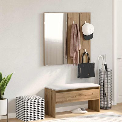 VidaXL Sada nábytku do predsiene Artisan Oak Engineered Wood