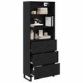 vidaXL Highboard 2 ks Čierny dub 69,5 x 34 x 180 cm