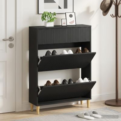 vidaXL Skriňa na topánky ARNHEM 78 x 24 x 103 cm Kompozitné drevo