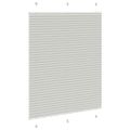 vidaXL plisovaná roleta svetlosivá 105x100 cm šírka látky 104,4 cm