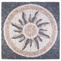 vidaXL Mozaikové dlaždice so slnečným vzorom Viacfarebný 120 x 120 cm
