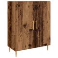 vidaXL Highboard Staré drevo 69,5 x 34 x 180 cm Kompozitné drevo