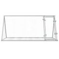 vidaXL Králikáreň strieborná 200x105x91 cm pozinkovaná oceľ