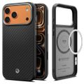 Púzdro Spigen Enzo Aramid ”T” Mag Magsafe pre iPhone 17 Pro Max čierna/ strieborná