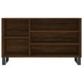 vidaXL Botník hnedý dub 102x36x60 cm spracované drevo