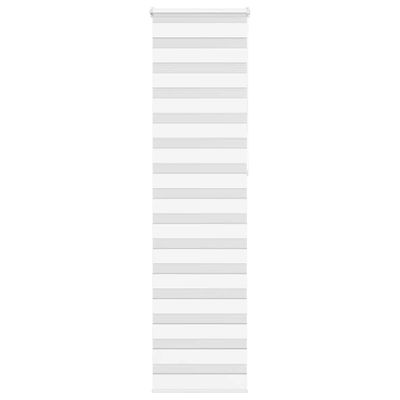 vidaXL Zebra roleta biela 65x230 cm šírka látky 60,9 cm polyester