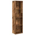 vidaXL Knižnica staré drevo 40x24x176 cm kompozitné drevo