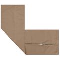 vidaXL Poťah na podložku 2 ks HOUTEN Sivohnedá 40 x 145 cm Polyester